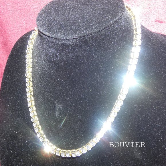 18K Solid Gold Diamond 4mm Tennis Chain - Picture 2 of 3